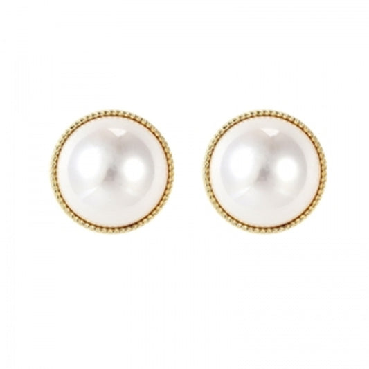 Classy Imitation Pearl Stud Earring Charm Woman Wedding Elegant Romantic Ear