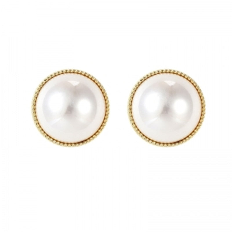 Classy Imitation Pearl Stud Earring Charm Woman Wedding Elegant Romantic Ear