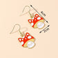Mushroom with Ears Drop Earrings Women Creativity Jewelry Cute Earring Girls