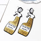 52 Styles Colorful Flame Knife Tape Rule Arrow Drop Earrings Hip Hop Art Women