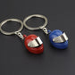 4 Colors Simulation Motorcycle Helmet Keychains Exquisite Keyring Charms Gift