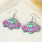 23 Styles Acrylic Astronaut Star Lightning Cat Spaceship Drop Earrings Women
