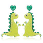 Cute Green Dinosaur Acrylic Drop Earrings Women Travel Fashion Cartoon Earrings