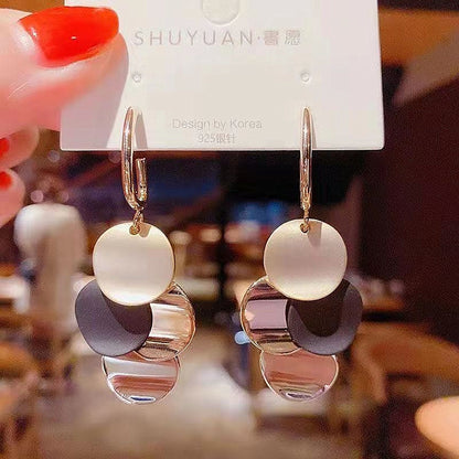 Disk Decor Lady Cute Dangle Earrings for Women Jewelry Girls Earrings