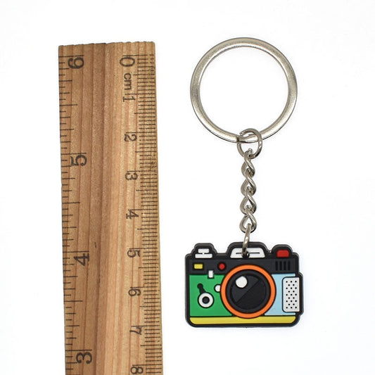 Green Camera Keychain Gift for Photographer Party Gift Cute Keyring Cartoon DIY