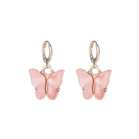 Dusty Pink Butterfly Drop Earrings Jewelry For Women Fashion Accessories Trendy