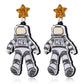 Astronaut Design Acrylic Drop Earrings Women Travel Fashion Cartoon Earrings