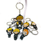 12 Styles PVC Anime Figure Keychain Key Ring Charms Keys Decoration Fit Boys Men