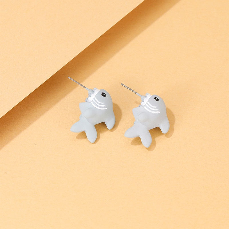 Cartoon Fish Fashion Ear Studs Earrings Jewelry Women Earrings Accessories Gift
