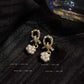 Rhinestone Loop Drop Earrings Women Party Wedding Jewelry Dangle Gifts Earrings