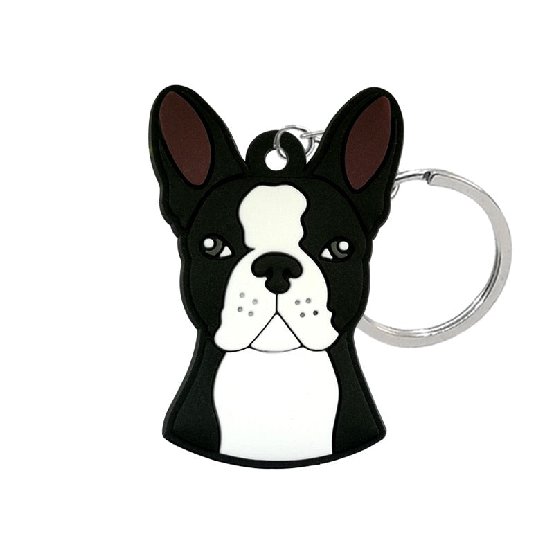 24 Styles Cartoon Dog Breeds Keychain Gift for Dog Owner Cartoon Decoration