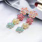 Gorgeous Flowers Lady Cute Dangle Earrings for Women Jewelry Girls Earrings