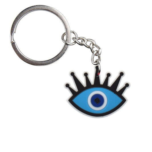 Crown Lucky Evil Eye Keychain Cartoon Key Holder Car handbag Keyring Gift