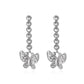 Butterfly Delicate Simple Long Drop Earrings Fashion Women Summer Party Jewelry