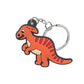 9 Styles PVC Cartoon Dinosaur Keychain Trinkets Gift Keyring Souvenir Handbag