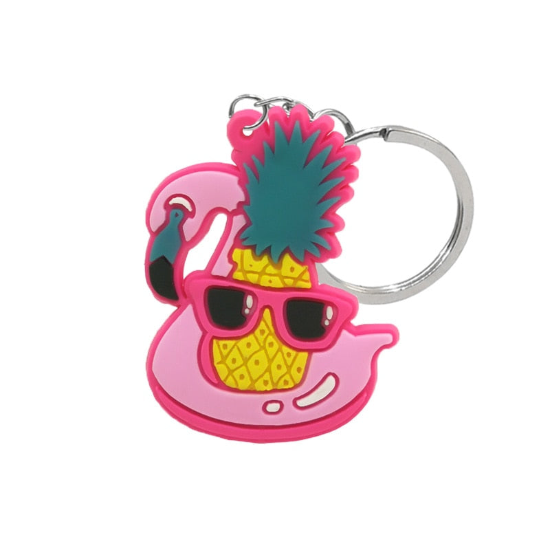 22 Styles Frog Cat Animals Design Keychain Cute Key Holder Cartoon Keyring