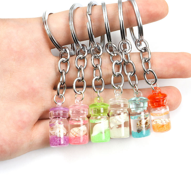 16 Styles Creative Luminous Bottle Glow In The Dark Keychain Gift Cute Charms