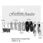 6 Styles 5-6 Pairs Set Butterfly Pearl Hoop Drop Dangle Earrings Trendy Women