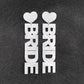 Acrylic Colorful Glitter Words Bride Drop Charm Earrings For Women Girl Fashion