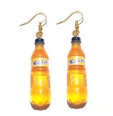 Fanta Funny Design Dangle Drop Earrings Women Fashion Creative Art Cute Stylish