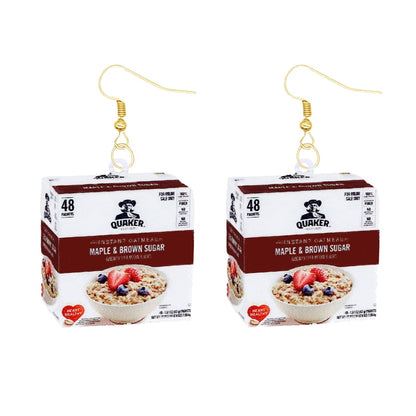Quick Oats Bag Funny Design Drop Earrings Women Charms Earring Fashion Creative