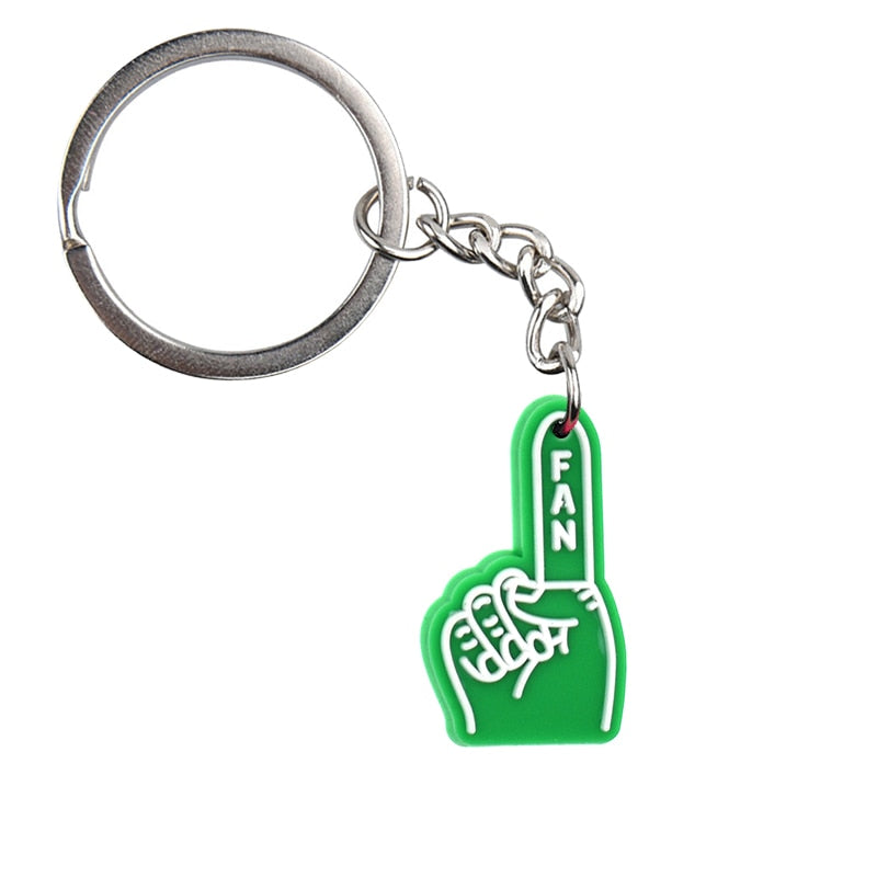 Soccer Fan Keychain Party Gift Cute Keyring Cartoon DIY Jewelry Souvenir