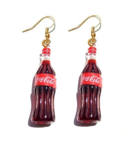 Favorite Soda Funny Design Dangle Drop Earrings Women Fashion Creative Art Cute