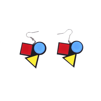 Geometric Figure Drop Earrings Hip Hop Women Party Gift Jewelry Ear Fashion