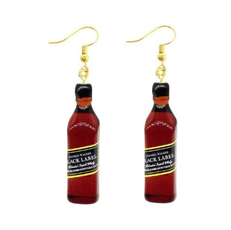 39 Styles Funny Design Bottles Dangle Drop Earrings Women Fashion Creative Art