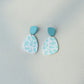 18 Styles Colorful Graffiti Geometric Oval Square Dangle Earrings Women Travel