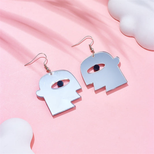 Geometric Face Drop Earrings Female Travel Cartoon Earrings Creative Art Jewelry