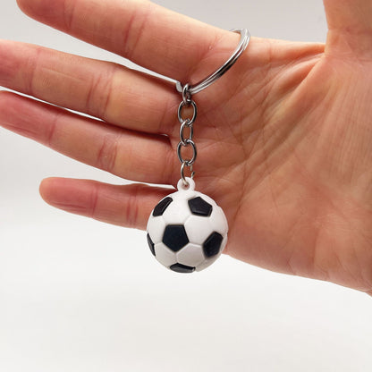 4 Styles Simulation Football Key Chain Basketball Tennis Rugby Car Key Ring Ball