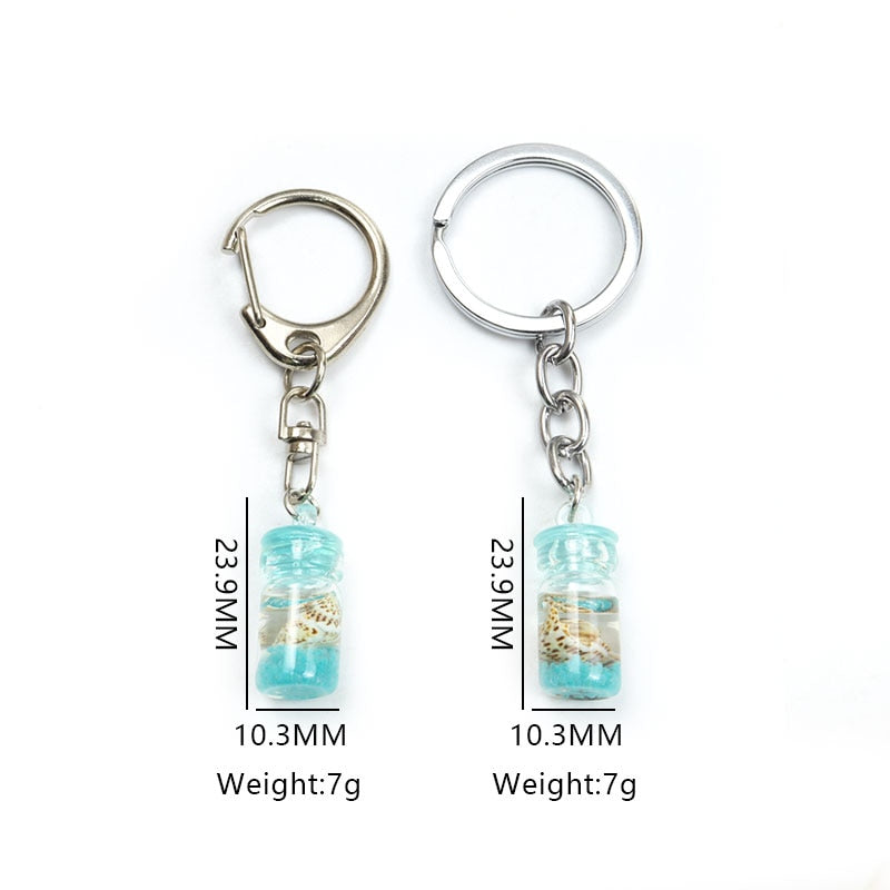 16 Styles Creative Luminous Bottle Glow In The Dark Keychain Gift Cute Charms