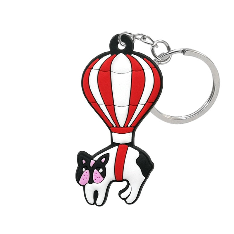 24 Styles Cartoon Dog Breeds Keychain Gift for Dog Owner Cartoon Decoration