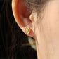 Oval Star Minimalist Fashion Mini Stud Earrings Women Ear Piercing Jewelry