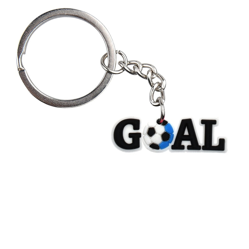 Goal Gift For Soccer Fan Keychain Party Gift Cute Keyring Cartoon DIY Jewelry