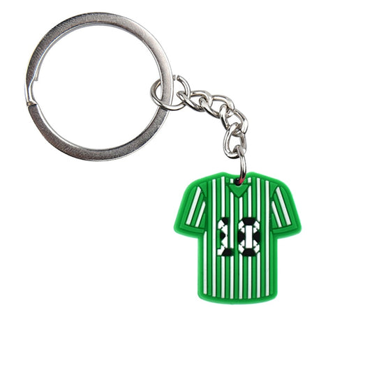 Soccer Tee Shirt Football Keychain Party Gift Cute Keyring Cartoon DIY Jewelry