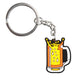 9 Styles Beer Mug Cup Glass Bar Style Keyring for Men Gift for Him Cartoon