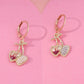 Double Heart Drip Pattern Drop Earrings Women Gifts Earring Cute Girls Eardrop