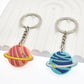 6 Styles Solar System Planet Space Keychain Party Gift Cute Keyring Cartoon DIY