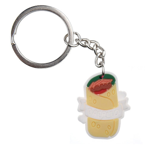 Burrito Mexican Food Keychain Cartoon Creative Gift Key Holder Keyring Anime