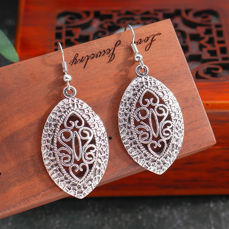 Hollow Geometric Shape Dangle Earrings Women Gifts Earring Cute Girls Eardrop