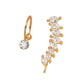 1Pc Rhinestone Leaf Bohemian Ear Stud Earrings Women Girl Trendy Earrings