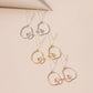 Retro Abstract Shape Drop Earrings Women Travel Fashion Cartoon Earrings