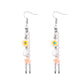 Flower Pearl Colorful Resin Brooch Dangle Earrings Charms Jewelry Fashion