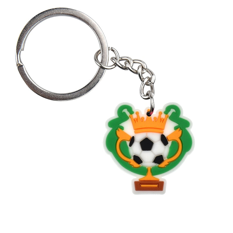 Soccer Champion Cup Football Keychain Party Gift Cute Keyring Cartoon DIY