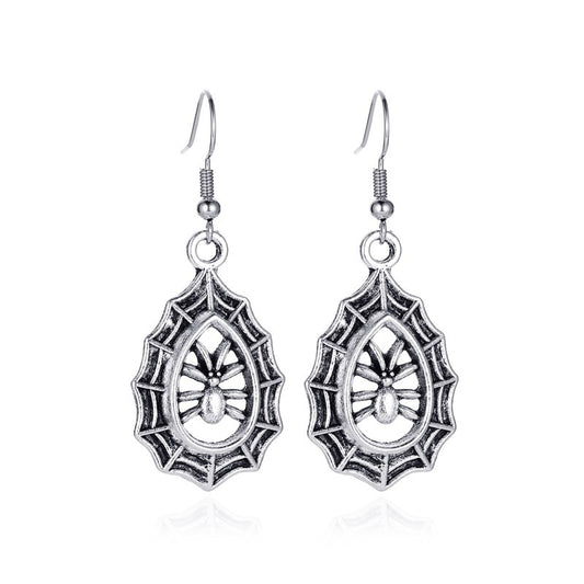 Spider Web Halloween Lady Cute Dangle Earrings for Women Jewelry Girls Earrings