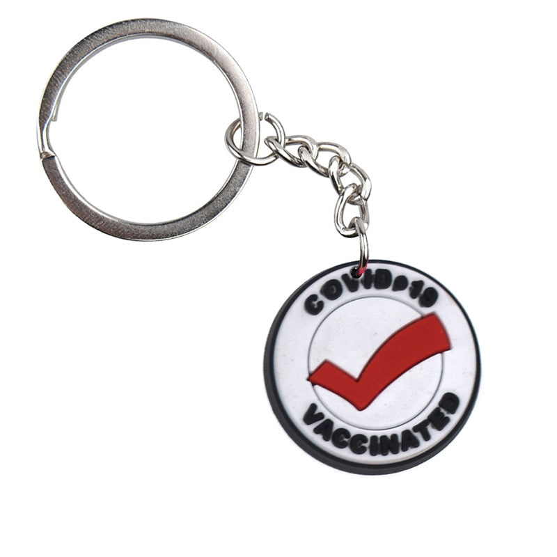 Vaccinated Keyring Gift for Nurse Doctor Medical Personnel Cute Cartoon Style