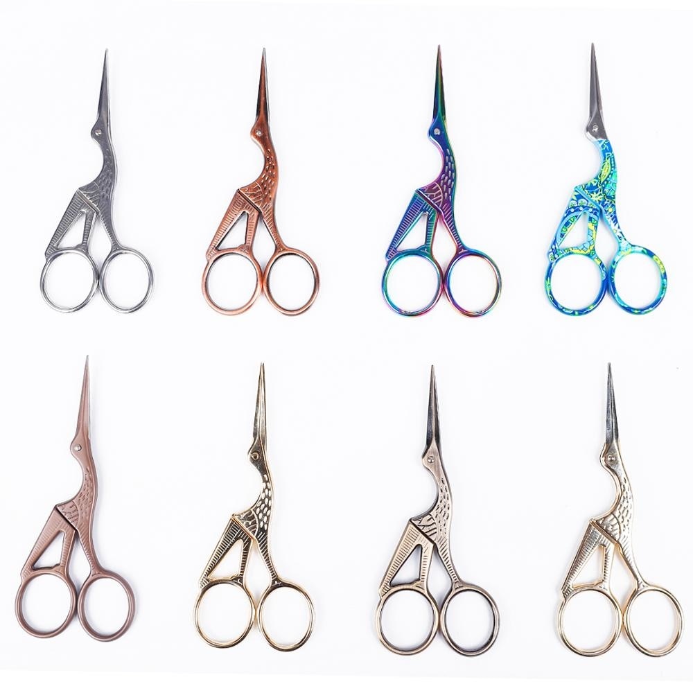 15 Styles 1Pcs Colorful Stainless Steel Antique Scissors Classic Craft Knitting