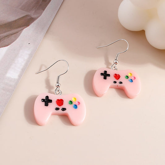 Pink Gaming Console Dangle Earrings Women Charms Earring Fashion Creative